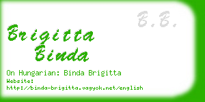 brigitta binda business card